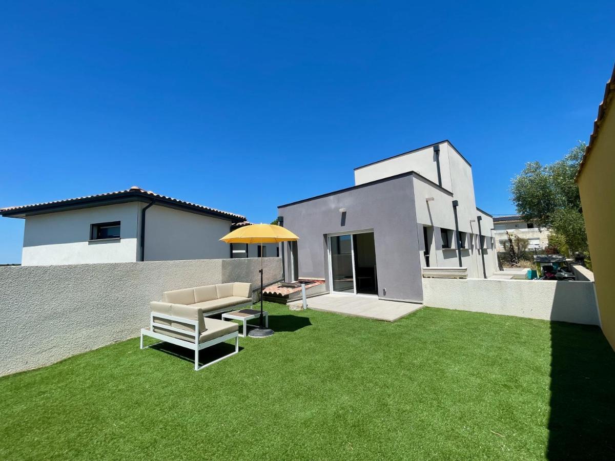 Appartement Souplex Jardin Proche Autoroute, Plages Et Attractions, Wifi - Tv, Calme Bessan Экстерьер фото