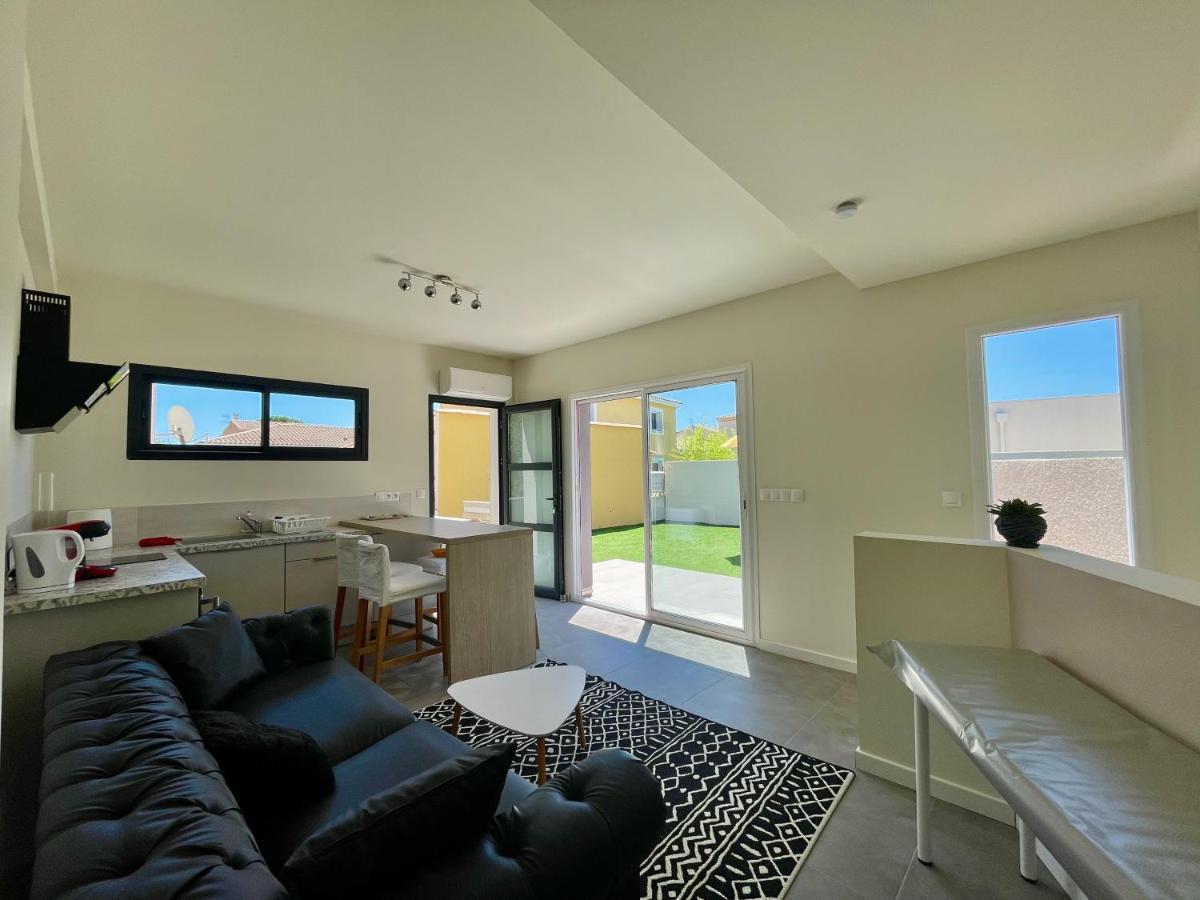 Appartement Souplex Jardin Proche Autoroute, Plages Et Attractions, Wifi - Tv, Calme Bessan Экстерьер фото